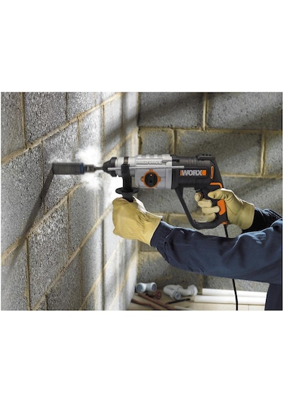 Worx WX339 800 W 2.5J Profesyonel SDS-Plus Kırıcı/Delici + 4 Adet Uç