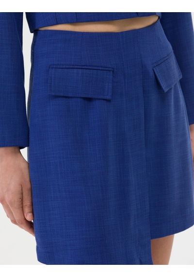 Pierre Cardin Kadın İndigo Etek Dokuma 50269105-vr028 İndigo
