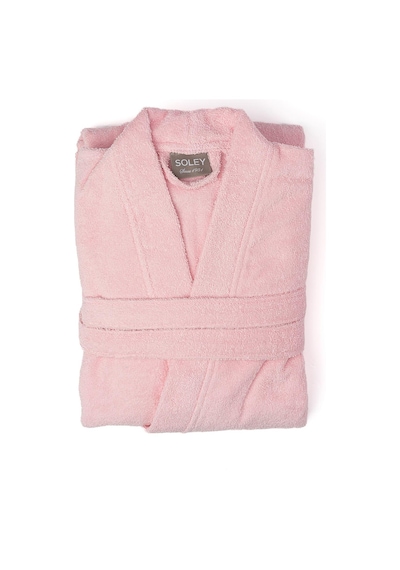 Soley HV.KIMONO.01 %100  Pamuklu Kimono Bornoz Pembe