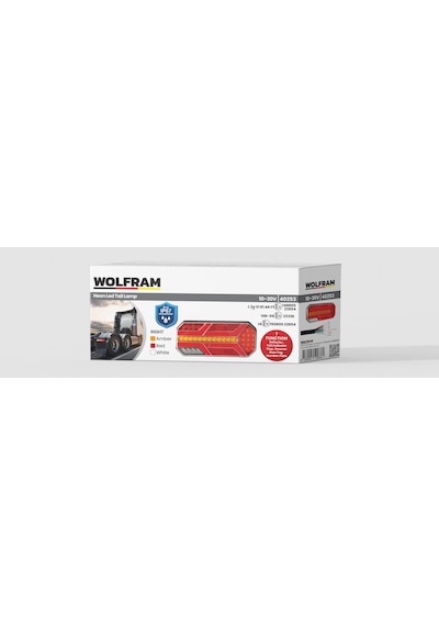 Çeray Çeray Yeni Neon Led Stop Lambası Kayar Sinyalli Kamyon-tır-dorse-karavan-kamyonet 12x24 Volt 1adet