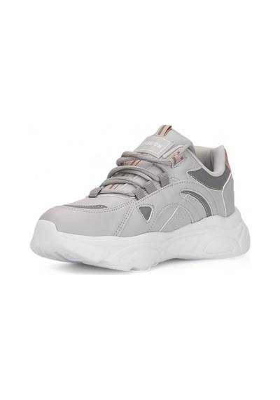 Tuğba Ortopedi 2108 Genç Rahat Sneaker Gri/Pudra Gri - Pudra