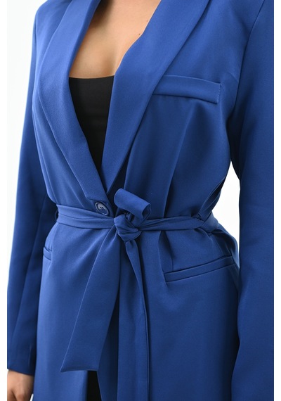 Kadın Kuşaklı Blazer Ceket 9004-1-24 001
