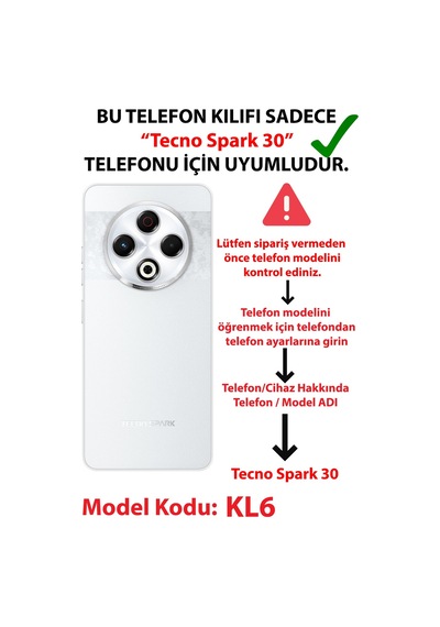 Tecno Spark 30 Uyumlu Atatürk Temalı Asalet Ve Bozkurt Baskılı Silikon Kılıf