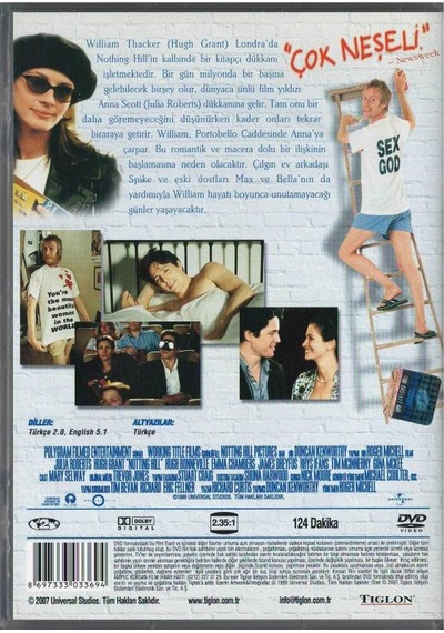 Aşk Engel Tanımaz Notting Hill Julia Roberts Dvd