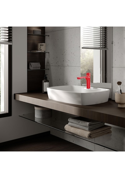 Eca Myra Orta Boy Lavabo Bataryası Kırmızı 104308983