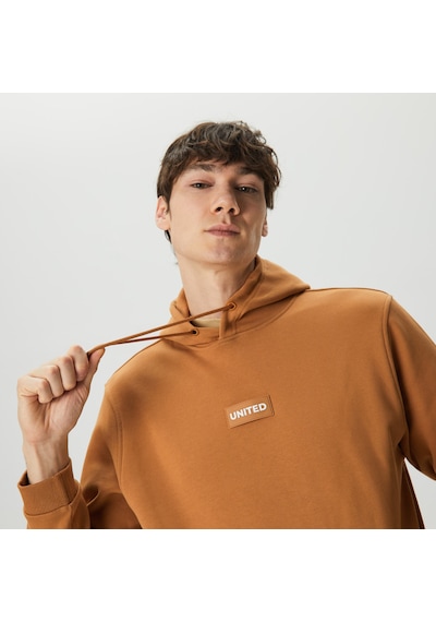 Unıted4 Classic Erkek Kahverengi Hoodie