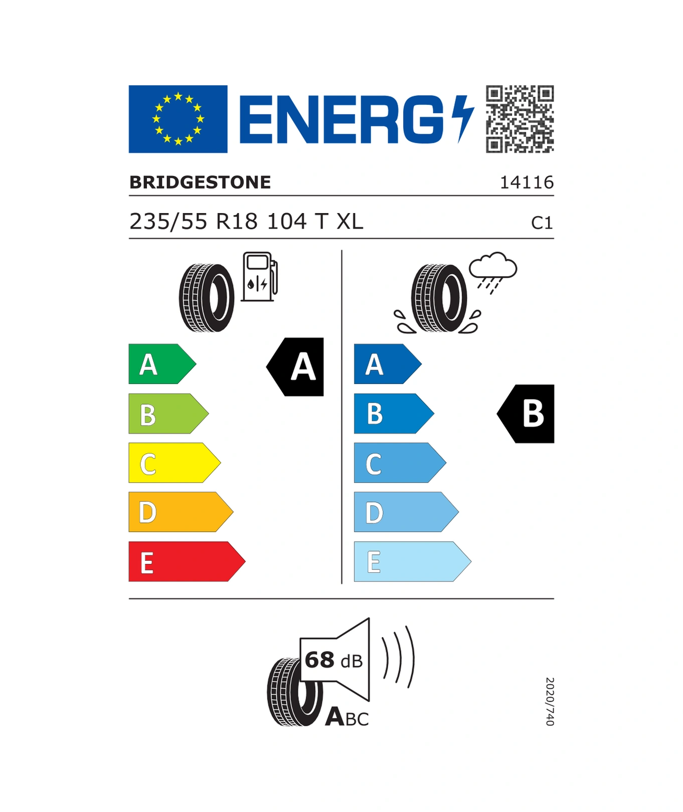 Bridgestone 235/55R18 104T XL T005 Ext Rft Yaz Lastiği 2025