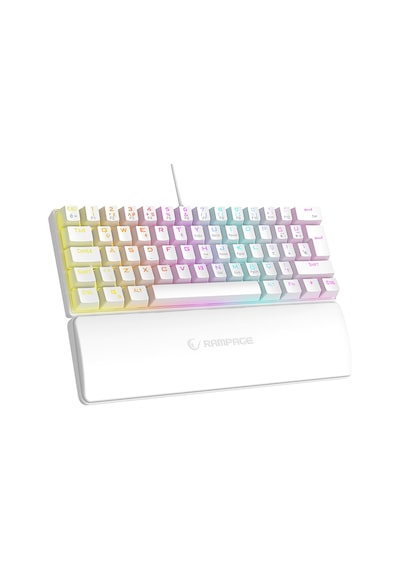 Rampage Plower K60 Blue Switch Kablolu 12 Işık Modlu Mekanik Oyuncu Klavye