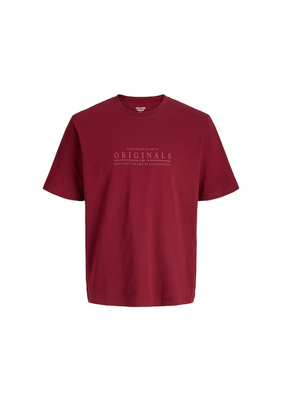 Jack & Jones Erkek T Shirt 12290315 Vişne Vişne