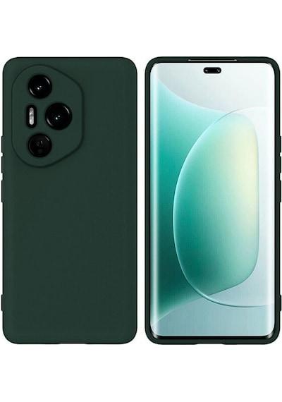 Honor 400 Pro Uyumlu Silikon Kılıf - Kamera Korumalı Esnek Pastel Renk Kapak - Yeşil