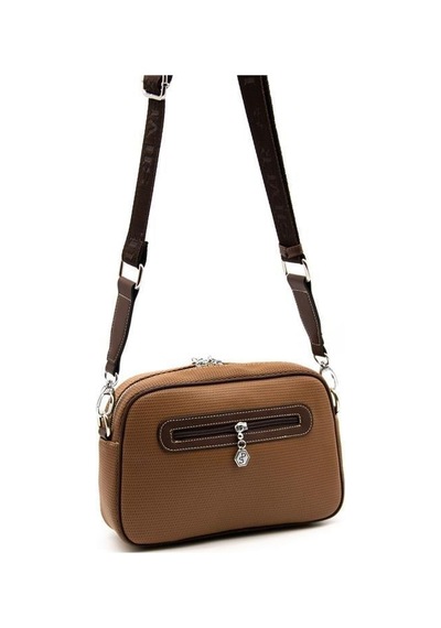 Silver Polo Sp1094 Kadın Çapraz Çanta Petek Karamel-kahve