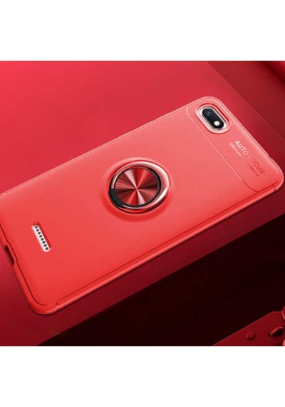 Xiaomi Redmi 6A Kilif Yüzüklü Tam Korumali Silikon Kapak 417123842
