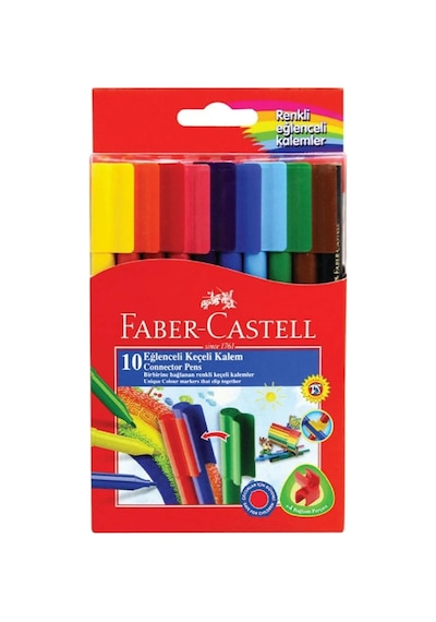 Faber-castell Faber Castell Eğlenceli Keçeli Kalem 10 Renk 5068 111500
