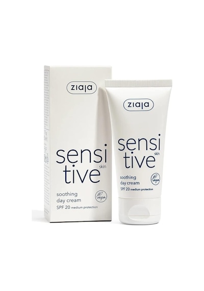 Ziaja Sensitive Yatıştırıcı Gündüz Kremi Spf 20, Hassas Cilt Serisi, 50 Ml