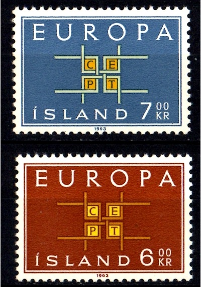 İzlanda 1963 Europa Pulları Ws0342