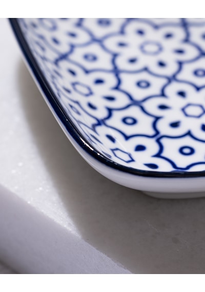 Reve Bleu Lucida Tabak - 12 Cm - Mavi/beyaz 8684427225097 Çok Renkli