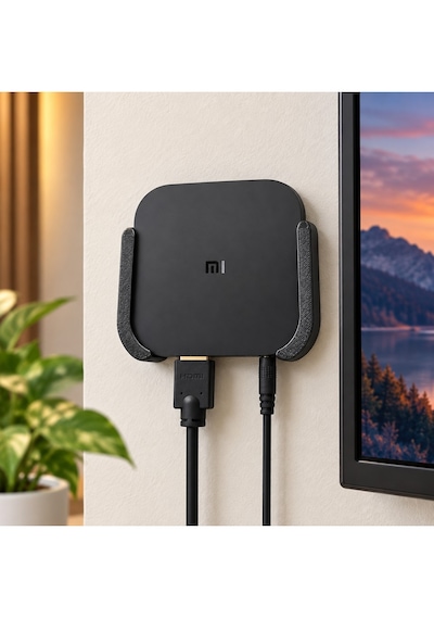 Veriqo 3d Mi Box S 2. Nesil Uyumlu Duvar Askı Aparatı Vidalı Tv Box Tutucu Duvar Montaj Standı