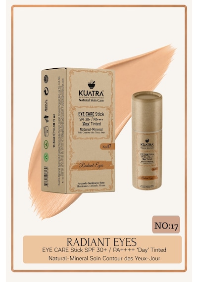 Kuatra Radiant Eyes Göz Çevresi Doğal Mineral Gündüz Bakım Stick Spf 30+ / Pa++++ Renkli Plastiksiz Ambalaj