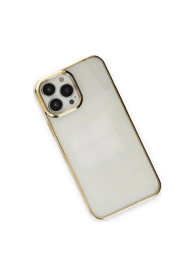 Newface Apple İphone 13 Pro Max Kılıf Element Silikon - Gold
