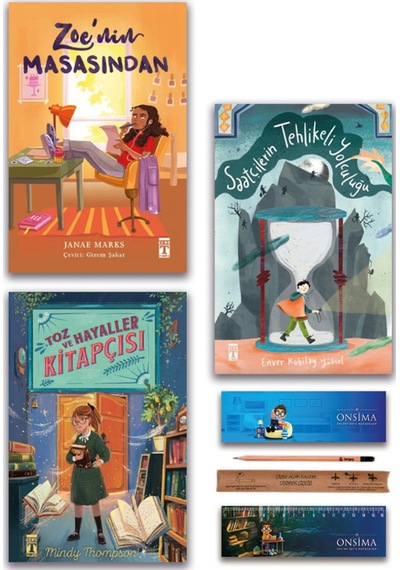 Genç Timaş Saatçilerin Tehlikeli Yolculuğu - Zoe Nin Masasından - Toz Ve Hayaller Kitapçısı Set 3 Kitap