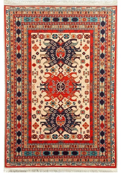Prizma Halı Vintage Kilim V-6511 Çok Renkli