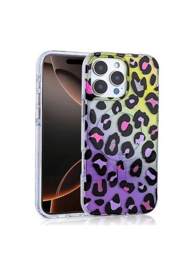 Lexroo İphone 16 Pro Mag Safe Şarj Özellikli Jago Tpu Sert Pc Kılıf - Colorful