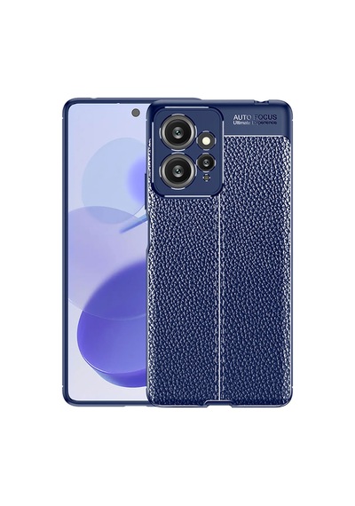 Xiaomi Redmi Note 12 4g Kılıf Deri Görünümlü Silikon Kamera Korumalı Üstün Koruma Cherena Lacivert