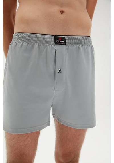 Erdem Erkek Penye Düz Renk Boxer 1400 - 6 Adet 001