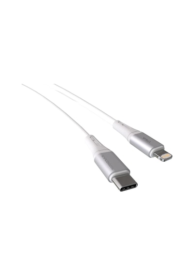 Wahoo Type C-lightning 27watt Pd Hızlı Şarj Kablosu Beyaz/gümüş Metal 100 Cm