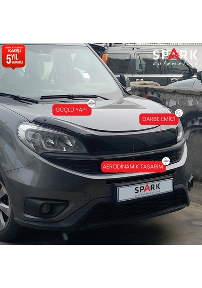 Fiat Doblo 2015-2022 Yıl Aralığı Uyumlu Kaput Rüzgarlığı 4mm