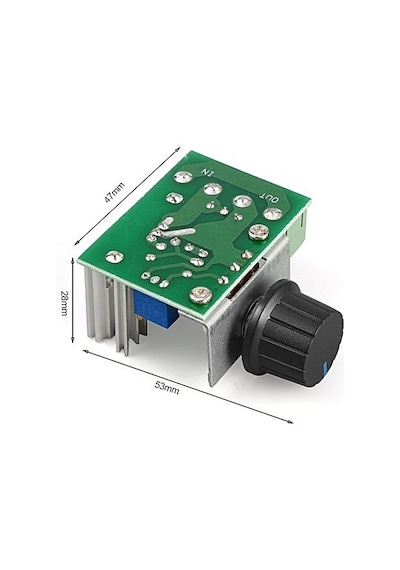 Dimmer Ac 220V 2000W-Voltaj Kontrol-Elektrikli Fırın, Su Isıtıcı,