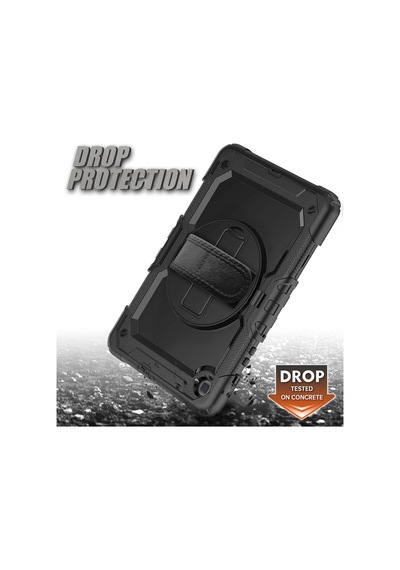 Samsung Uyumlu Galaxy Tab S6 Lite 10.4 P610 P615 P617 Kılıf Defender Askılı Pars Case Fuji