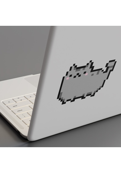 Mustard Cat Pixel Sicker Ekran Temizleyici