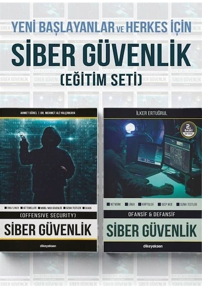 Yeni Başlayanlar ve Herkes İçin Siber Güvenlik Eğitim Seti - 2 Kitap Takım - Ahmet Gürel - Dikeyeksen