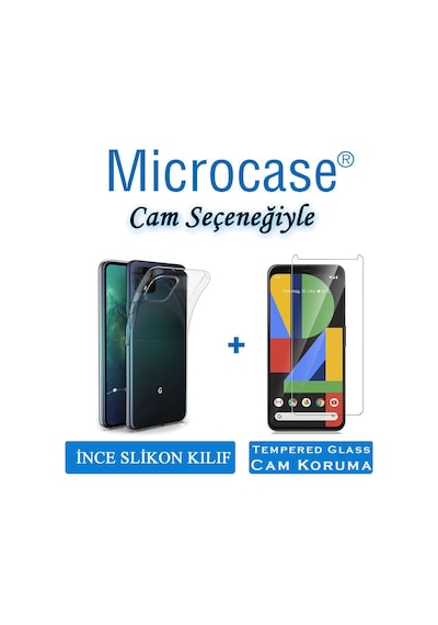 Google Pixel 4 Ince 0.2 Mm Soft Silikon Kilif + Cam(Seç) 434428473
