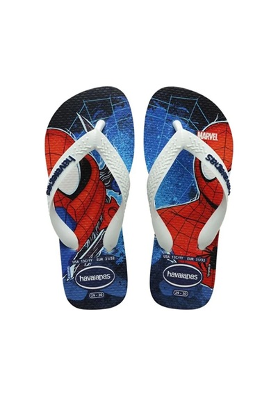 Havaianas Havaıanas Kids Top Marvel Iı Spiderman Beyaz Unisex Çocuk Parmak Arası Terlik 4148300-0198 Çok Renkli