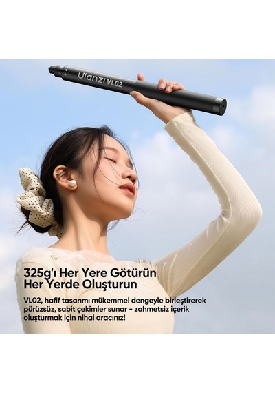 Ulanzi Vl02 2.7 Metre Karbon Fiber Uzatılabilir Selfie Çubuğu 800g Taşıma Kapasiteli - T096