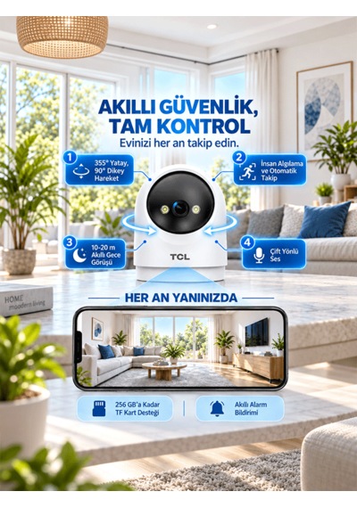 Tcl C1l1 360 Full Hd Akıllı Güvenlik Kamerası Distribütör