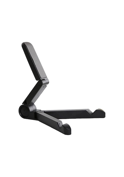 Masaüstü Katlanabilir Kaymaz Telefon Tablet Tutucu Stand - Al2457 Siyah