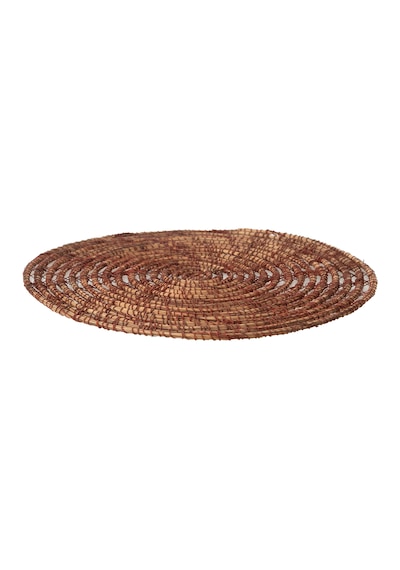 Mudo Home Palm Rıva Yuvarlak Amerikan Servisi 35cm Kahverengi