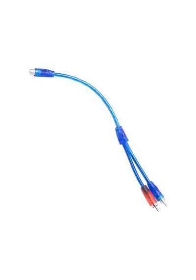 Anfi Y Kablo 1 Dişi 2 Erkek 25 Cm Silikon Mavi Kablo 4434