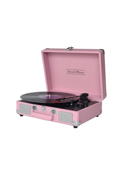 St14012 Retro Pikap - Pembe - Bluetooth Ve Şarj Özellikli - Tüm Plakları Çalabilme