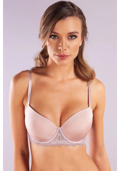 Melonika Golshan Garland Big Size Plunge Bra, Açık Pembe Konforlu Ve Şık Sütyen Çok Renkli