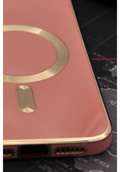 Apple Uyumlu iPhone 11 Magsafe Özellikli Lens Korumalı Lazerli Renkli Kılıf Pudra Pembe