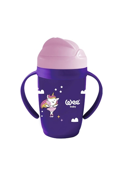 Wee Baby Friends Pipetli Bardak Mor 265 Ml Mor