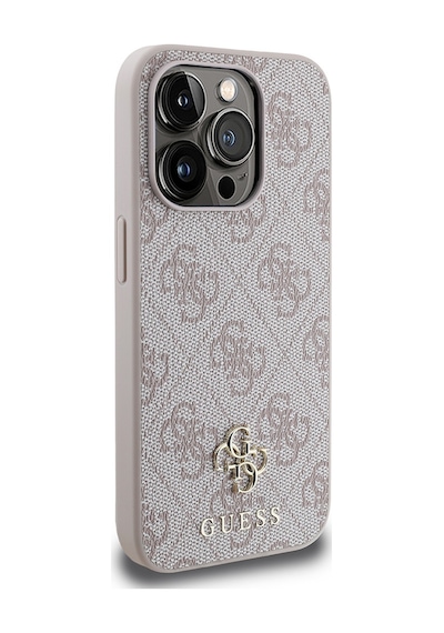Apple Uyumlu iPhone 15 Pro Kılıf Guess Lisanslı Magsafe Şarj Özellikli Small 4g Classic Pembe