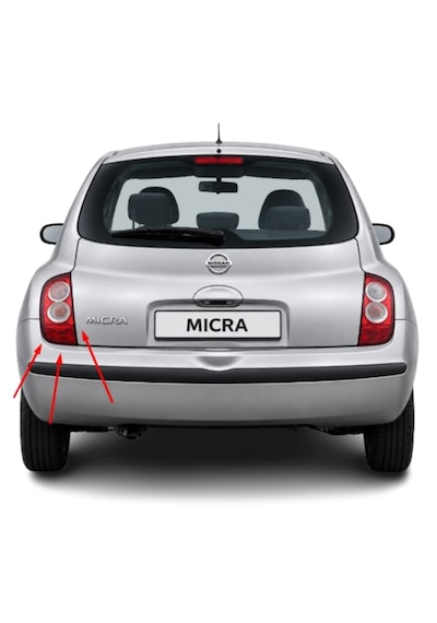 Nıssan Micra K12 2003-2007 Arası Tyc Sol Stop Lambası Duysuz 26555-ax720 / 26555-ax710