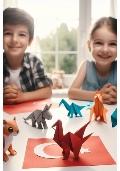 Origami Kağıdı - 60 Adetli Sade Renkli Origami Seti