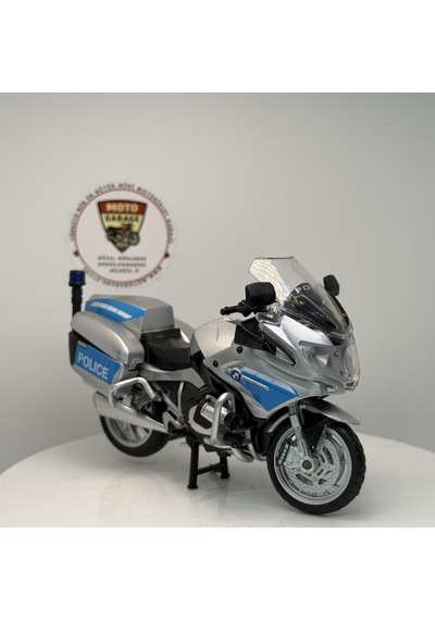 Bmw R1250 Rt-p Polis Motosikleti - 1:18 Ölçek 12cm Kutulu Standlı Diecast Model