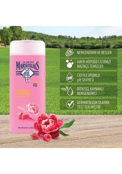 Le Petit Marseillais Frambuaz ve Şakayık Banyo ve Duş Jeli 400 ML
